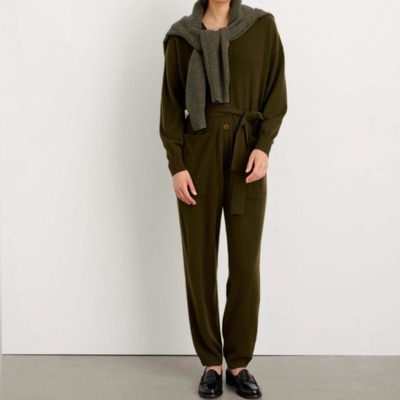 Alex Mill Cashmere Sweater Jumpsuit Size Medium Dark Olive...